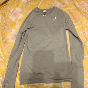 Gymshark Light Gray Performance Top